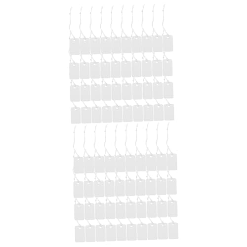 NUOBESTY 400 Stck Preisetiketten Papieranhänger für Schmuck und Kleidung Reißfestes Material Beschreibbar Weiß Je Vielseitig für Boutique und Lager Geeignet NUOBESTY 400 Stck Preisetiketten Papieranhänger für Schmuck und Kleidung Reißfestes Material Beschreibbar Weiß Je Vielseitig für Boutique und Lager Geeignet von NUOBESTY