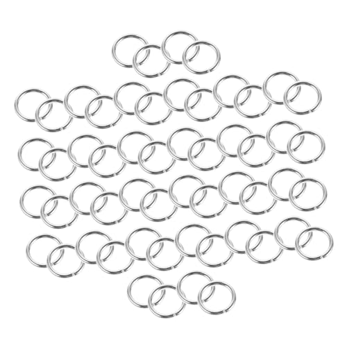 NUOBESTY 400 Stück Diy Schmuck Jump Rings Zinklegierung Runde Offene Verbindungsringe für Schlüsselanhänger und Bastelprojekte Vielseitige Schmuckzubehörteile von NUOBESTY
