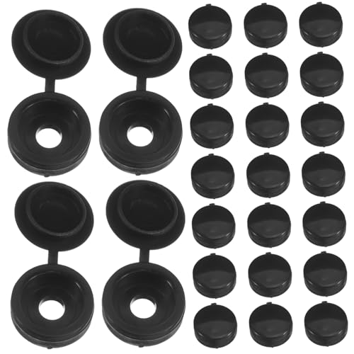 NUOBESTY 400 Stück Kunststoff-schraubenabdeckungen Mit Scharnieren, Schraubkappen, Schrauben, Verschluss-schraubkappen, Schnappscheiben-abdeckungen Zum Abdecken Von Schraubenköpfen, von NUOBESTY