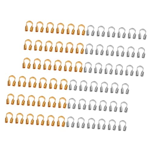 NUOBESTY 400 Stück U Förmige Kupfer Drahtschutzschlaufen für Schmuckherstellung Langlebiger Fadenschutz für Ohrringe Armbänder Halsketten DIY Perlen Zubehör für Perlenset NUOBESTY 400 Stück U Förmige Kupfer Drahtschutzschlaufen für Schmuckherstellung Langlebiger Fadenschutz für Ohrringe Armbänder Halsketten DIY Perlen Zubehör für Perlenset von NUOBESTY