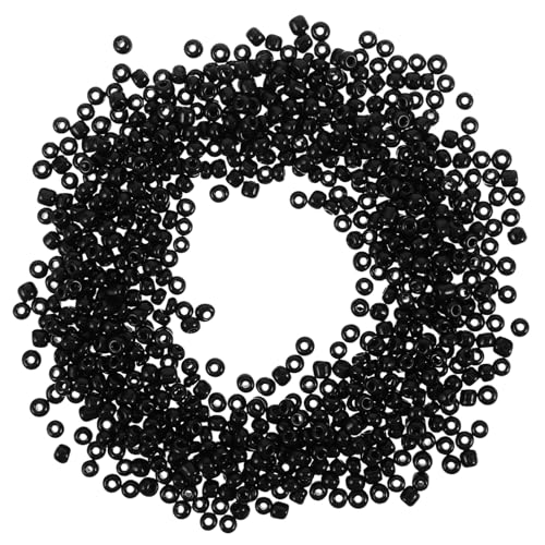 NUOBESTY 4000 Stücke Kreuzstichperlen Schmuck Herstellung runden Basteln glasperlen perlen für ketten runde perlen Charms-Perlen Raumperlen schwarze Perlen handgefertigte Perlen Black NUOBESTY 4000 Stücke Kreuzstichperlen Schmuck Herstellung runden Basteln glasperlen perlen für ketten runde perlen Charms-Perlen Raumperlen schwarze Perlen handgefertigte Perlen Black von NUOBESTY