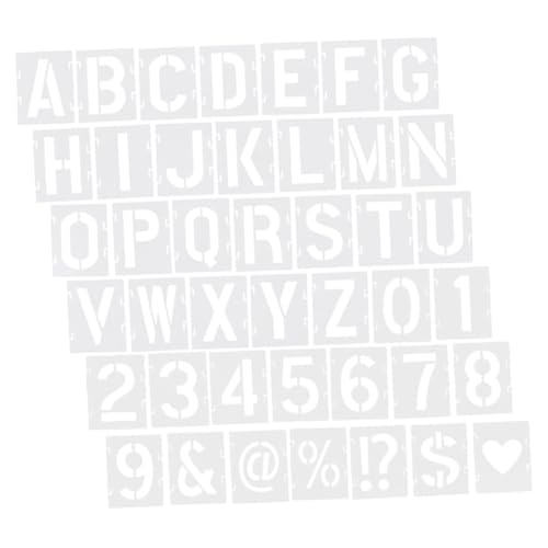 NUOBESTY 42 Stück Vorlage für Buchstaben bastelbedarf buchstabenschablonen Wiederverwendbare Schablonen Dekoration Schablonen Vorlage Schablone Nummer Schablone das Haustier Weiß NUOBESTY 42 Stück Vorlage für Buchstaben bastelbedarf buchstabenschablonen Wiederverwendbare Schablonen Dekoration Schablonen Vorlage Schablone Nummer Schablone das Haustier Weiß von NUOBESTY