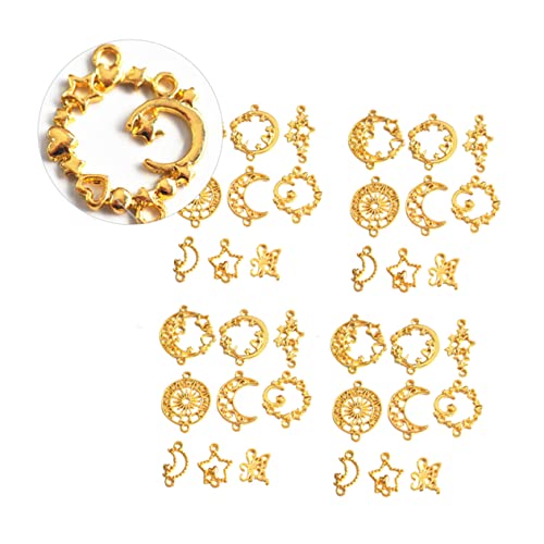 NUOBESTY 45 Stück Metall Hohlstern und Mond Anhängerrahmen für Diy Epoxidharz Schmuckherstellung Robuste Langlebige Accessoires für Armbänder Ohrringe und Mehr NUOBESTY 45 Stück Metall Hohlstern und Mond Anhängerrahmen für Diy Epoxidharz Schmuckherstellung Robuste Langlebige Accessoires für Armbänder Ohrringe und Mehr von NUOBESTY