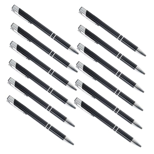 NUOBESTY 48 Stück Kugelschreiber Aus Metall Kugelschreiber Für Büro Kugelschreiber Lustiger Stift Ausgefallene Stifte Für Männer Stifte Für Männer Lehrerstift Black von NUOBESTY