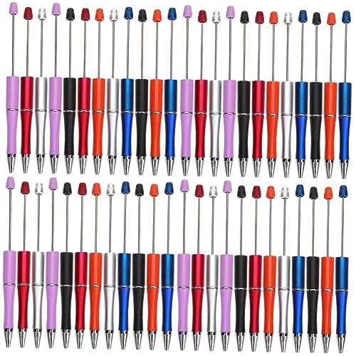 NUOBESTY 48 Stk Kugelschreiber Silikonperlen Für Stifte Perlenstifte Zubehör Für Die Stiftherstellung Schulsachen Bausätze Perlenstift Für Zu Hause Werkzeug Plastik Schüttgut Student von NUOBESTY