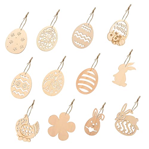 NUOBESTY 48St Ostern selber machen bastelset basteln für DIY osterpräsent -Bastelbedarf Überraschung Gel unfertige hängende Osterdeko hölzern NUOBESTY 48St Ostern selber machen bastelset basteln für DIY osterpräsent -Bastelbedarf Überraschung Gel unfertige hängende Osterdeko hölzern von NUOBESTY