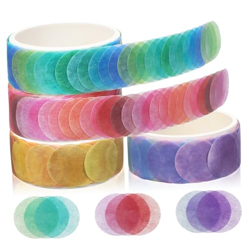 NUOBESTY 4Rollen Washi Tape Selbstklebendes Dekorband für Scrapbooking Geschenkverpackung und Journaling Fruchtige Designs Zitrone Erdbeere und Langlebig von NUOBESTY