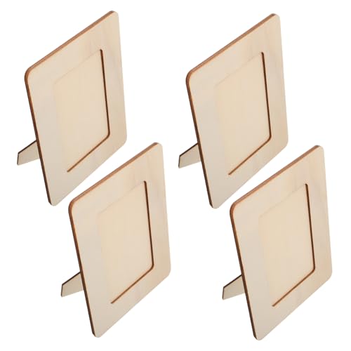 NUOBESTY 4Stücke DIY Holzfoto Rahmen für Unvollendete Bilderrahmen zum Gestalten und Basteln für Kunstprojekte und Fotodekorationen NUOBESTY 4Stücke DIY Holzfoto Rahmen für Unvollendete Bilderrahmen zum Gestalten und Basteln für Kunstprojekte und Fotodekorationen von NUOBESTY