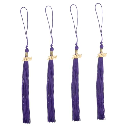NUOBESTY 4Stücke Quasten Dekoration für Abschlusshüte Abschlusskappen mit Eleganten Quasten Hutaccessoires für Graduierungsfeiern Perfektes Erinnerungsstück und von NUOBESTY