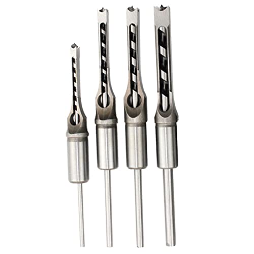 NUOBESTY 4Stücke Teiliges Holzbearbeitung Quadratlochbohrer Bits Hochwertige Stahlbohrer Für Professionelles Werkzeug Für Schreiner Kompatibel Mit Tischbohrmaschinen NUOBESTY 4Stücke Teiliges Holzbearbeitung Quadratlochbohrer Bits Hochwertige Stahlbohrer Für Professionelles Werkzeug Für Schreiner Kompatibel Mit Tischbohrmaschinen von NUOBESTY