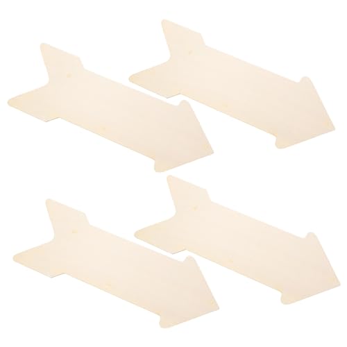 NUOBESTY 4Stücke Unvollendete Holzausschnitte DIY Holzpfeil Scheiben für Kreative Bastelprojekte Glatte Oberfläche für Malerei und Dekorationen NUOBESTY 4Stücke Unvollendete Holzausschnitte DIY Holzpfeil Scheiben für Kreative Bastelprojekte Glatte Oberfläche für Malerei und Dekorationen von NUOBESTY