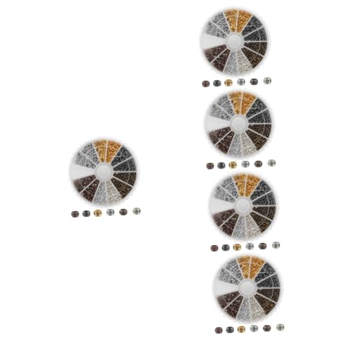 NUOBESTY 5 Boxen Diy Perlen Farben Große Lochperlen für Schmuckherstellung für Armbänder und Bastelprojekte Handgefertigte Zubehörteile von NUOBESTY