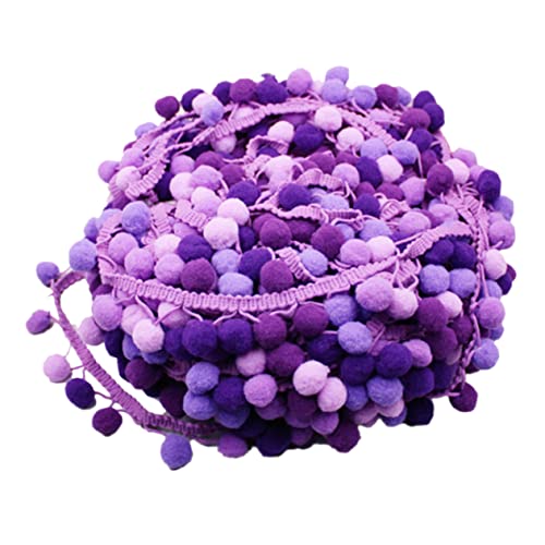 NUOBESTY 5 Diy Handwerk Trimmen Spitzenborte Lila Bommel Trimmen Regenbogenband Pom-pom-kugelbesatz Pom Pom Trim Durch Den Hof Goldrand Zum Nähen Farbige Kugeln Luxus Violett NUOBESTY 5 Diy Handwerk Trimmen Spitzenborte Lila Bommel Trimmen Regenbogenband Pom-pom-kugelbesatz Pom Pom Trim Durch Den Hof Goldrand Zum Nähen Farbige Kugeln Luxus Violett von NUOBESTY