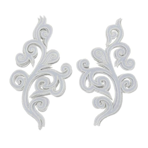 NUOBESTY 5 Paare Wolken Applikationen Barock Stickerei Patches zum Aufbügeln und Annähen für Hochzeitskleider Brautkostüme Aufführungsoutfits und Festliche Kleidung Silber NUOBESTY 5 Paare Wolken Applikationen Barock Stickerei Patches zum Aufbügeln und Annähen für Hochzeitskleider Brautkostüme Aufführungsoutfits und Festliche Kleidung Silber von NUOBESTY