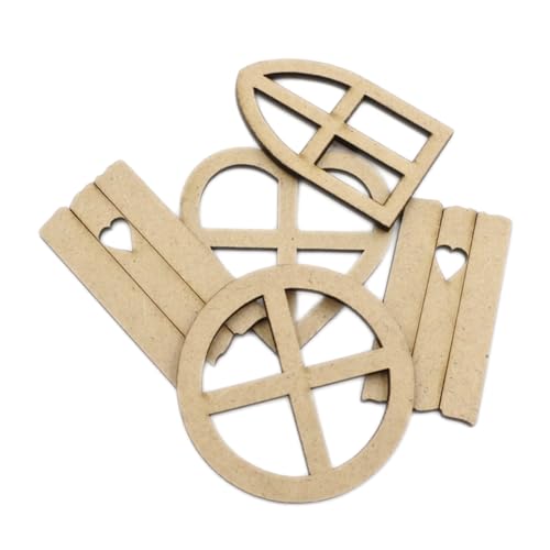 NUOBESTY 5 Packungen Fensterförmige Holzstücke Teiliges DIY Bastelzuschnitte aus Dichteplatte Langlebige Holzverzierungen für Kreative Handarbeiten bei Kindergeburtstag Schule Hochzeit NUOBESTY 5 Packungen Fensterförmige Holzstücke Teiliges DIY Bastelzuschnitte aus Dichteplatte Langlebige Holzverzierungen für Kreative Handarbeiten bei Kindergeburtstag Schule Hochzeit von NUOBESTY