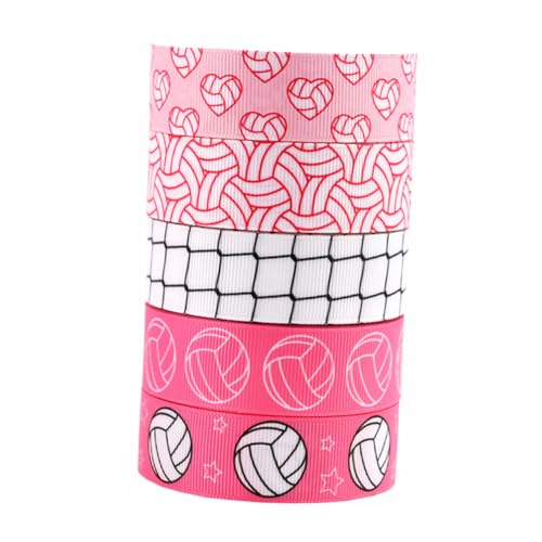 NUOBESTY 5 Rollen Geschenkband Sportballband Volleyball-haarband Diy Game Ribbon Urlaubsband Bänder Für Handwerk Jubelband Volleyball-partygeschenke Band Zum Basteln Zierbänder Polyester NUOBESTY 5 Rollen Geschenkband Sportballband Volleyball-haarband Diy Game Ribbon Urlaubsband Bänder Für Handwerk Jubelband Volleyball-partygeschenke Band Zum Basteln Zierbänder Polyester von NUOBESTY