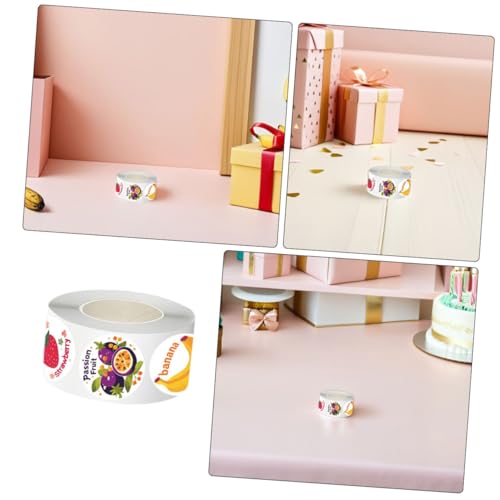 NUOBESTY 5 Rollen Obstaufkleber Selbstklebend Rund Stark Haftend Niedliche Früchtemotive Sticker Für Verpackung Scrapbooking Lehrerbelohnung NUOBESTY 5 Rollen Obstaufkleber Selbstklebend Rund Stark Haftend Niedliche Früchtemotive Sticker Für Verpackung Scrapbooking Lehrerbelohnung von NUOBESTY