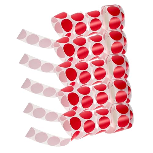 NUOBESTY 5 Rollen Runde Aufkleber Selbstklebende Blanko Etiketten für DIY Handwerksprojekte und Büroorganisation für Farbcodierte Beschriftungen und Identifikation NUOBESTY 5 Rollen Runde Aufkleber Selbstklebende Blanko Etiketten für DIY Handwerksprojekte und Büroorganisation für Farbcodierte Beschriftungen und Identifikation von NUOBESTY