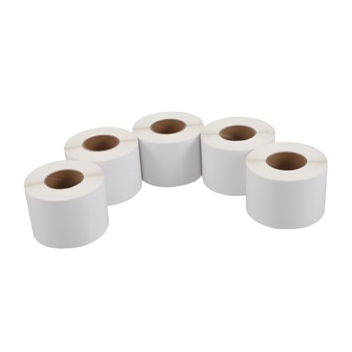 NUOBESTY 5 Rollen Thermoetiketten Selbstklebend Hitzebeständig Für Versand Barcode Adressetiketten Breites Anwendungsspektrum Für Drucker Und Lagerung von NUOBESTY