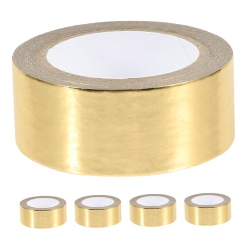 NUOBESTY 5 Rollen Washi Tape Set Goldfolie Dekoratives Klebeband für Journaling Scrapbooking Geschenkverpackung Diy Handwerk Einfach Anzuwenden Starker Kleber NUOBESTY 5 Rollen Washi Tape Set Goldfolie Dekoratives Klebeband für Journaling Scrapbooking Geschenkverpackung Diy Handwerk Einfach Anzuwenden Starker Kleber von NUOBESTY