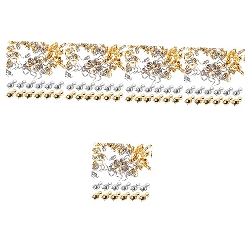 NUOBESTY 5 Sätze Diy Schmuck Endkappen Für Armbänder Und Edelstahlfarbe Robuste Knotenabdeckungen Für Bastelprojekte 200 Stück * 5 von NUOBESTY