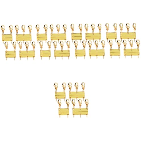 NUOBESTY 5 Sätze Magnetische Halskette Mehrlagige Schnalle Mehrlagiger Halskettenverschluss Schmuckverbinder Charm Schmuckverbinder Glieder Schlüsselband 2 Stücke * 5 von NUOBESTY