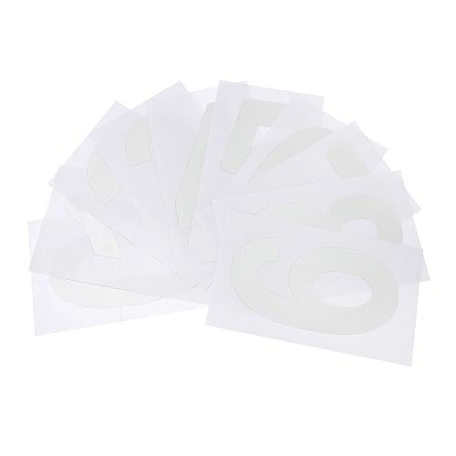 NUOBESTY 5 Sätze Reflektierende Nummernaufkleber Mailboxnummern für extern Zahlen außen Postfächer Aufkleber mit Hausnummer nummerierte Aufkleber Adressschilder für Häuser Vinyl Weiß von NUOBESTY