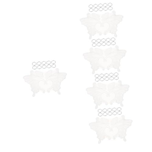 NUOBESTY 5 Sätze Silikon Ohrclip Form Schmetterlingsflügel Ohrhänger Form für Epoxidharz Schmuckherstellung Flexibel Hautfreundlich Inkl Offene Ringe für Individuellen Ohrschmuck DIY NUOBESTY 5 Sätze Silikon Ohrclip Form Schmetterlingsflügel Ohrhänger Form für Epoxidharz Schmuckherstellung Flexibel Hautfreundlich Inkl Offene Ringe für Individuellen Ohrschmuck DIY von NUOBESTY