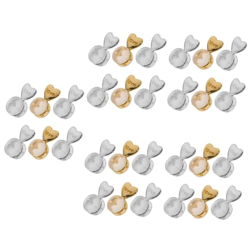 NUOBESTY 5 Sätze Silikon Ohrstecker Verschlüsse Hypoallergen Und Langlebig Geeignet Für Ohrringe Komfortable Und Sichere Ohrstopper Für Diy Schmuckherstellung Goldene Und 6 Stück * 5 von NUOBESTY