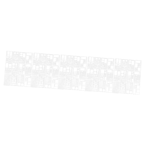 NUOBESTY 5 Sätze Teiliges Wiederverwendbare Journal Schablonen Pet Dekorative Diy Malvorlagen Für Scrapbooking Wandkunst Und Projekte Und Langlebig 12 Stücke * 5 von NUOBESTY
