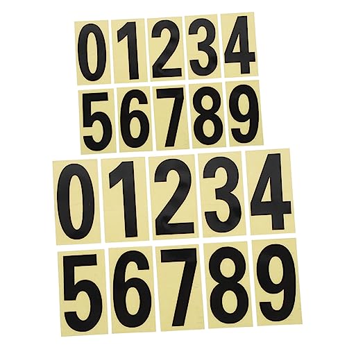 NUOBESTY 5 Sets Digitale Aufkleber Briefkastenreflektor Nummerierte Adressnummern Für Hausbriefkästen Für Draußen Kleine Reflektierende LED Von Modern Mailbox Decal Mailbox Sticker Großes von NUOBESTY