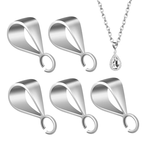 NUOBESTY 5 Stück Anhängerschlaufen Silber Quetschperlen für Sichere Verbindung für Schmuck Diy Hochwertige Verarbeitung und Stilvolles Design NUOBESTY 5 Stück Anhängerschlaufen Silber Quetschperlen für Sichere Verbindung für Schmuck Diy Hochwertige Verarbeitung und Stilvolles Design von NUOBESTY