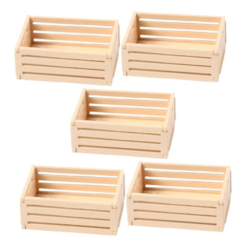 NUOBESTY 5 Stück Aufbewahrungskorb Aus Holz Holzkisten Zum Ausstellen Holzkistenkorb Miniatur-milchkiste Aus Holz Miniatur-puppenhauskiste Mini-picknickkörbe Mini-puppenhauskiste Beige NUOBESTY 5 Stück Aufbewahrungskorb Aus Holz Holzkisten Zum Ausstellen Holzkistenkorb Miniatur-milchkiste Aus Holz Miniatur-puppenhauskiste Mini-picknickkörbe Mini-puppenhauskiste Beige von NUOBESTY