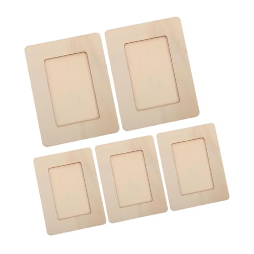 NUOBESTY 5 Stück Diy Holz Bilderrahmen für Unlackierte Holz für Bastelprojekte Leicht Gestaltbar zum Malen und Dekorieren NUOBESTY 5 Stück Diy Holz Bilderrahmen für Unlackierte Holz für Bastelprojekte Leicht Gestaltbar zum Malen und Dekorieren von NUOBESTY