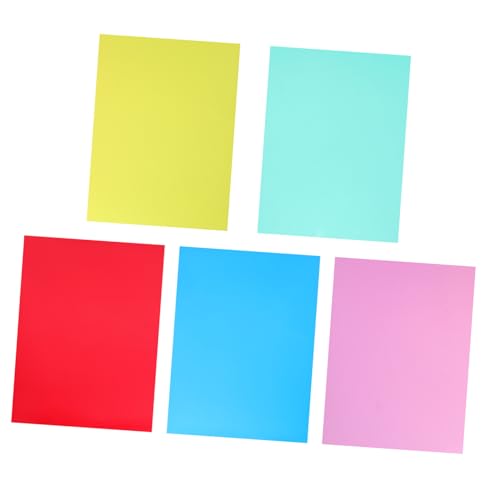 NUOBESTY 5 Stück Durchscheinende Gelatine Lichtgele Lichtfilter Farbfilter Für Die Fotografie Beleuchtungsgele Beleuchtungsfilter Set Farbfilm Für Die Beleuchtung Transparenz von NUOBESTY