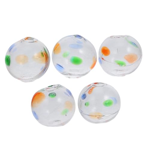 NUOBESTY 5 Stück Glasperlen für Windspiel Diy Hohe für Armbänder Schmuckherstellung Handgefertigte Dekoration Vielseitige Verwendung für Kreative Projekte NUOBESTY 5 Stück Glasperlen für Windspiel Diy Hohe für Armbänder Schmuckherstellung Handgefertigte Dekoration Vielseitige Verwendung für Kreative Projekte von NUOBESTY