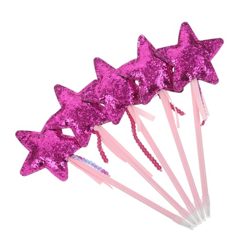 NUOBESTY 5 Stück Glitter Stern Kugelschreiber Kreative PU Stern Glitzer Gel Pens Geschmeidig Schreibend Kawaii Cartoon Design für Schule Büro Studenten Partygeschenk von NUOBESTY