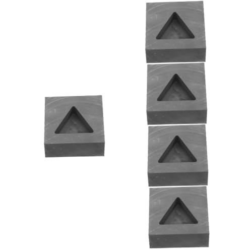 NUOBESTY 5 Stück Graphit Gießform für Metall Dreieckige Graphitform für Gold Silber Hohe Temperaturbeständigkeit Langlebiges Design für Schmuckherstellung und Raffination NUOBESTY 5 Stück Graphit Gießform für Metall Dreieckige Graphitform für Gold Silber Hohe Temperaturbeständigkeit Langlebiges Design für Schmuckherstellung und Raffination von NUOBESTY