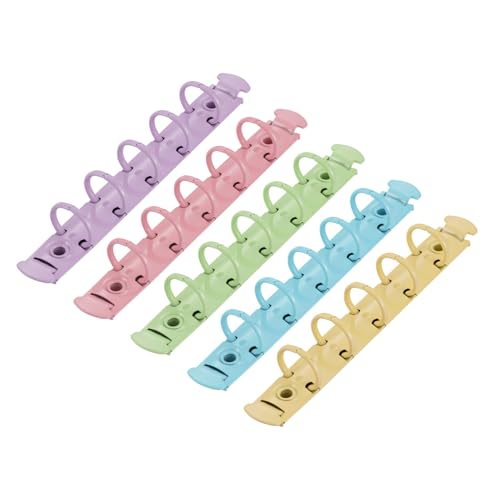 NUOBESTY 5 Stück Loseblattverschlusszubehör Kreis Clips Ringe Bindering Buch-notizbuch-ring Schnallen Für Lose Blattbinder Wiederverwendbarer Ring Kleiner Ringordner Ordnerringe Metall NUOBESTY 5 Stück Loseblattverschlusszubehör Kreis Clips Ringe Bindering Buch-notizbuch-ring Schnallen Für Lose Blattbinder Wiederverwendbarer Ring Kleiner Ringordner Ordnerringe Metall von NUOBESTY