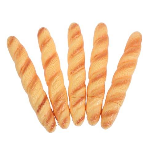 NUOBESTY 5 Stück Lustige Brot Kugelschreiber Realistische Baguette Form für Büro Schule Einzigartige Schreibgeräte mit Schwarzer Kreative Dekoration für Schreibtisch von NUOBESTY