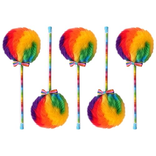 NUOBESTY 5 Stück Pom-Pom-Stifte Plüschstift Regenbogen-Kugelschreiber Bunter Flauschiger Kugelschreiber Für Büro Schreibwaren Partyzubehör NUOBESTY 5 Stück Pom-Pom-Stifte Plüschstift Regenbogen-Kugelschreiber Bunter Flauschiger Kugelschreiber Für Büro Schreibwaren Partyzubehör von NUOBESTY