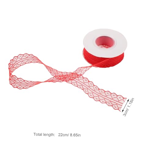 NUOBESTY 5 Stück Rote Vintage Spitze Spitzenband Breit Lang Blumenmuster Bänder für DIY Basteln Hochzeit Dekoration Brautparty Geschenkverpackung Handliches Nähzubehör Edles Geschenkband NUOBESTY 5 Stück Rote Vintage Spitze Spitzenband Breit Lang Blumenmuster Bänder für DIY Basteln Hochzeit Dekoration Brautparty Geschenkverpackung Handliches Nähzubehör Edles Geschenkband von NUOBESTY