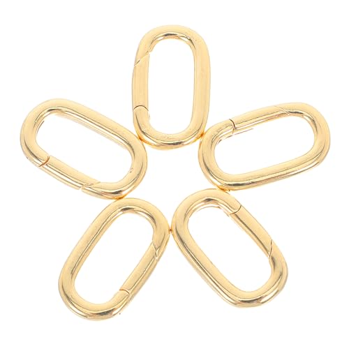 NUOBESTY 5 Stück Schmuckanschlussschnalle Anhänger verbinden Verschluss Halskette Armband Verbinder Karabiner-Schmuckverschluss Halskette Schmuckverschluss Kupfer Golden NUOBESTY 5 Stück Schmuckanschlussschnalle Anhänger verbinden Verschluss Halskette Armband Verbinder Karabiner-Schmuckverschluss Halskette Schmuckverschluss Kupfer Golden von NUOBESTY