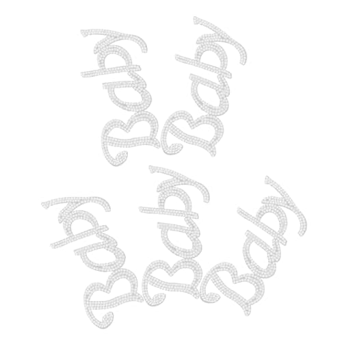 NUOBESTY 5 Stück Selbstklebende Bügelbare Applikationen für Stoffe für Diy Projekte Taschen Schuhen und von NUOBESTY