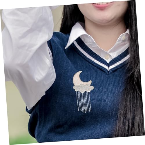 NUOBESTY 5 Stück Selbstklebende Glitzer Mond Wolken Patches mit Quaste und Kristall Strass für DIY Jeans Shirt Tasche Schuh Verzierung NUOBESTY 5 Stück Selbstklebende Glitzer Mond Wolken Patches mit Quaste und Kristall Strass für DIY Jeans Shirt Tasche Schuh Verzierung von NUOBESTY