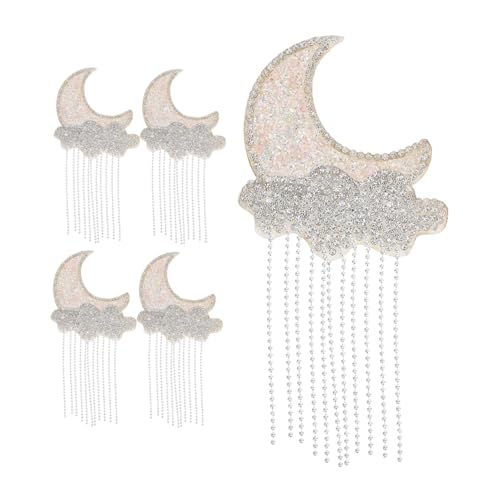 NUOBESTY 5 Stück Selbstklebende Mond-cloud Applikationen mit Funkelnden Strass-quasten Hitzebeständig Dekorativ für Kleidung Taschen Jeans Hüte DIY Veredelung und Reparatur NUOBESTY 5 Stück Selbstklebende Mond-cloud Applikationen mit Funkelnden Strass-quasten Hitzebeständig Dekorativ für Kleidung Taschen Jeans Hüte DIY Veredelung und Reparatur von NUOBESTY