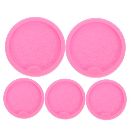 NUOBESTY 5 Stück Silikonuntersetzer Formen für Resin Gießen Flexible Wiederverwendbare Gießformen mit Einzigartigen Designs für DIY Epoxidharz Untersetzer Kreative Heimdekoration und NUOBESTY 5 Stück Silikonuntersetzer Formen für Resin Gießen Flexible Wiederverwendbare Gießformen mit Einzigartigen Designs für DIY Epoxidharz Untersetzer Kreative Heimdekoration und von NUOBESTY