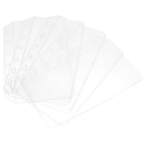 NUOBESTY 5 Stück Teiliges Binder Taschen aus Robustem PVC Transparente Dokumenten organizer Beutel mit Reißverschluss Praktische Aufbewahrung für Notizbücher Visitenkarten und Schreibwaren von NUOBESTY