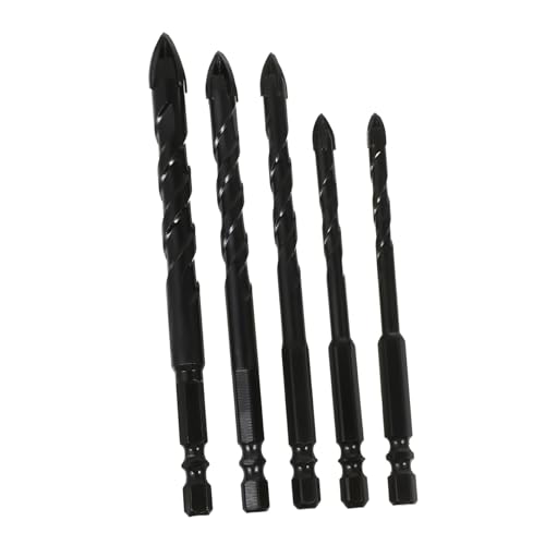 NUOBESTY 5 Stück Teiliges Bohrer Set für Fliesen und Keramik Hochwertige Stahlbohrer für Präzises Bohren mit Elektrischen Bohrmaschinen und Fräsmaschinen NUOBESTY 5 Stück Teiliges Bohrer Set für Fliesen und Keramik Hochwertige Stahlbohrer für Präzises Bohren mit Elektrischen Bohrmaschinen und Fräsmaschinen von NUOBESTY