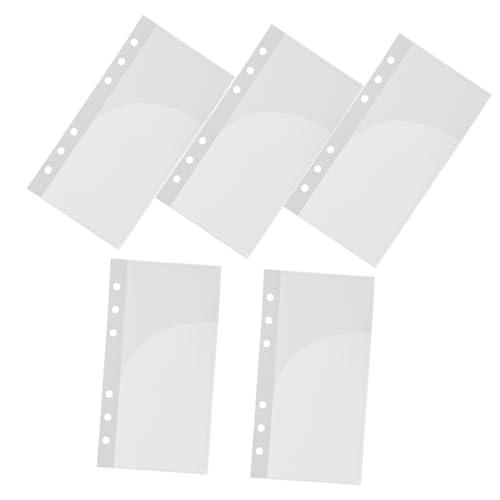 NUOBESTY 5 Stück Teiliges Budget Ordner Einlage Transparente Bindertaschen für Dokumente zur Budgetplanung und Organisation von Finanzunterlagen Format von NUOBESTY